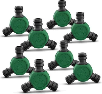 Produktbild von Famanu Y-Connector für Gartenschlauch - universeller Schlauchverteiler - 8 Stück