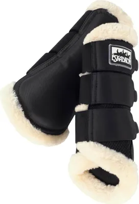 Image de Eskadron Guêtres Fauxfur Fourrure synthétique Protège-jambes Noir M