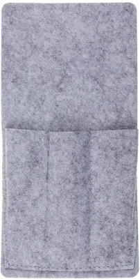 Produktbild von Bestecketui aus Filz – 3 Fächer – Grau – 24 x 12 cm