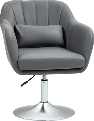Produktbild von Lounge-Sessel mit Lendenkissen, h?henverstellbar, 360¡ã drehbar, dunkelgraues Metallgestell