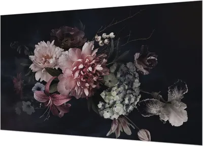 Produktbild von Selbstklebende Fototapete - Wandbilder für Wohnzimmer - 416x254 - Dekorative Wandfolie - Modernes Design für Wanddekoration - Tapeten für Innenräume - Blumenarrangement