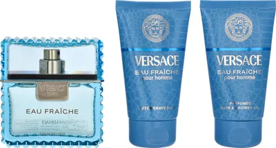 Immagine prodotto di Spray Edt 50ml/Gel bagno e doccia 50ml/Balsamo dopobarba 50ml Versace Eau Fraiche Giftset