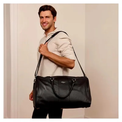 Produktbild von Gusti Leder-Reisetasche Simen Sporttasche Wochenend- und Handgepäck Schwarz