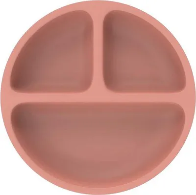 Produktbild von Famanu Silikon-Babyplatte mit Fächern - Rutschfeste Kindertischmatte mit Saugnäpfen