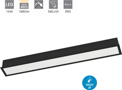 Zdjęcie produktu dla EGLO SALITTA, LED, 1680 lm, 220-240 V, Czarny