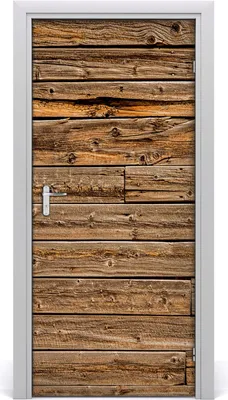 Produktbild von Tulup Türaufkleber 95x205 cm Dekorative Aufkleber Selbstklebend Wasserdichte Tapete Abnehmbar Schlafzimmer Wohnzimmer Wohnkultur - Holzwand