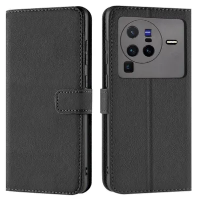 Produktbild von Book Case für Vivo X80 Pro Hülle Flip Cover Handy Tasche Schutz Hülle Etui