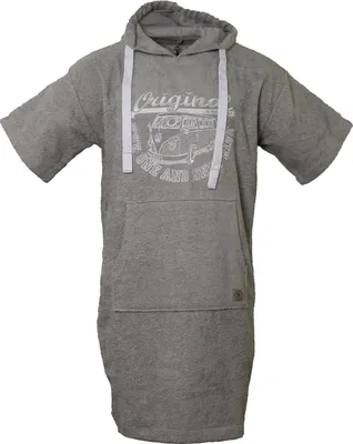 Produktbild von Poncho Strandponcho Bademantel VW Bulli »ORIGINAL RIDE« Grau Weiß