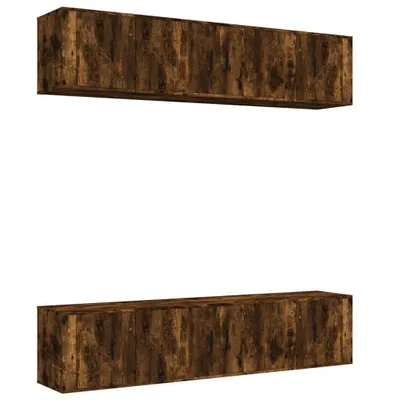 Immagine prodotto di vidaXL Set di 6 mobili TV in legno di rovere affumicato