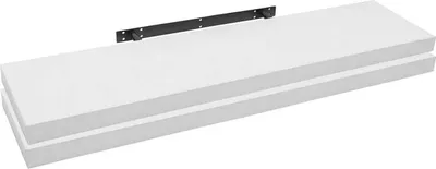 Image de Étagères murales 2er-Set | Étagères pour livres | MDF | Blanc | 110 x 22,9 x 3,8 cm