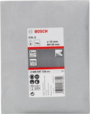 Produktbild von Betonbohrer CYL-3, 10 x 80 x 120 mm, d 9 mm, 10er-Pack