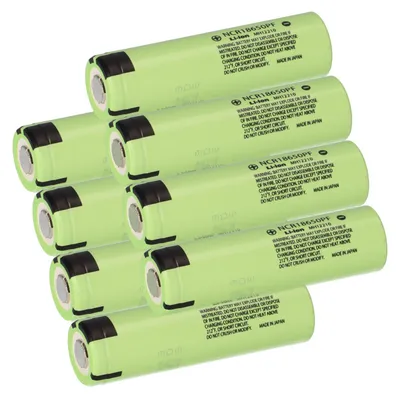 Produktbild von 8x Panasonic NCR18650PF Flat-Top Li-ion 18650 2900mAh 3,6V