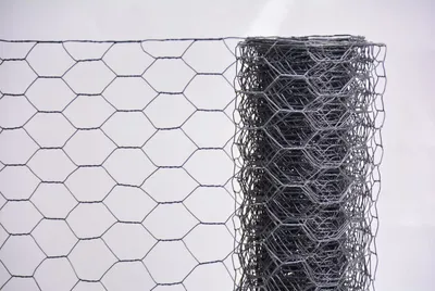 Produktbild von Kaninchendraht Sechseckdraht anthrazit Maschenweite 13 mm - Höhe 750 mm - Länge 15 m