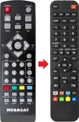Produktbild von Fernbedienung geeignet für MEGASAT HD550CI