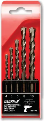 Obrázek produktu pro DEDRA WBS05, Betonový, Cihla, Kámen, Provzdušněný beton, 135°, Ocel, 5 kusů