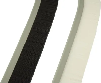 Image de Brosse pour nettoyer les joints 4 x 230 mm en nylon (2 blanches + 2 noires)