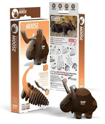 Immagine prodotto di L'alce Eugy. Puzzle 3D ecologico - Eugy
