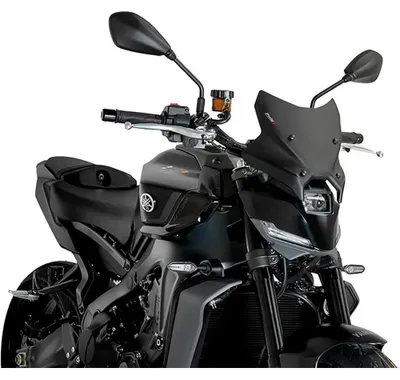 Produktbild von Puig New Generation Sport Yamaha Mt-09 Y-amt 2024 Windschutzscheibe Silber Silber One Size