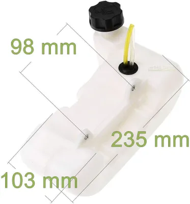 Produktbild von 1,2L / 1200mL Benzintank für Motorsense mit 40cc - 52cc Motor -seitlicher Deckel
