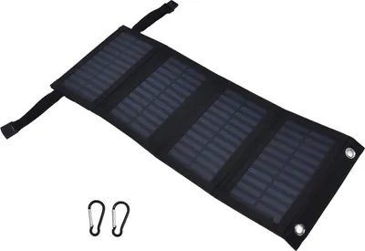 Produktbild von 20W Faltbares 5V Monokristallines Solar Ladegerät – Tragbares, Portables Solarpanel für Outdoor ohne Speicherfunktion