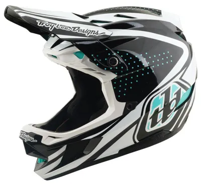 Obrázok produktu pre Prilba Troy Lee Designs D4 Polyacrylite Mips integrálna line charcoal-white veľkosť XL (60-61 cm) 174047005