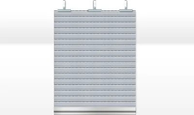 Produktbild von Schellenberg Rolladenpanzer-Set PVC Maxi, inkl. Rolladen-Aufhängefedern, Kunststoff Winkelendleiste, 120 x 140 cm, grau, 20095