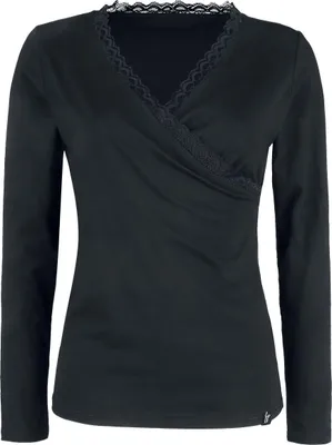 Produktbild von Forplay Langarmshirt Damen Breanna schwarz XL