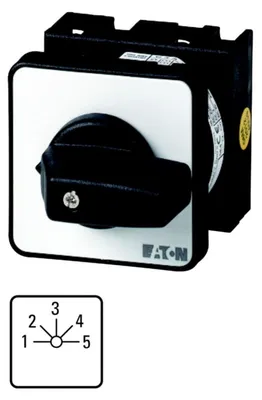 Zdjęcie produktu dla Eaton T0-5-15139/E, Przełącznik, 2P, Czarny, Biały, IP65, 48 mm, 119 mm