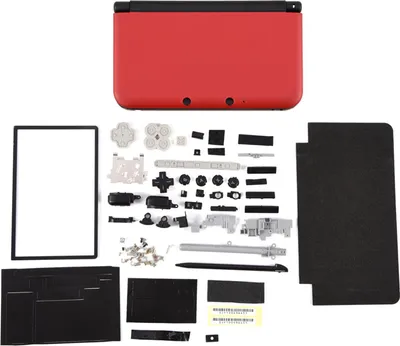 Obrázok produktu pre Kompletná sada náhradných dielov na opravu krytu puzdra na Nintendo 3DS XL červená