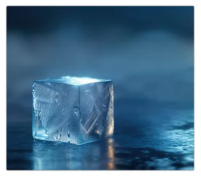 Produktbild von Spritzschutz Herdabdeckplatte Schneidebrett aus Glas Eiswürfel 1-Teilig (60x52cm)