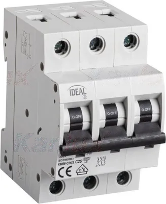 Obrázok produktu pre Istič Kanlux KMB6-C25/3 3P, C, 25 A, 6 kA