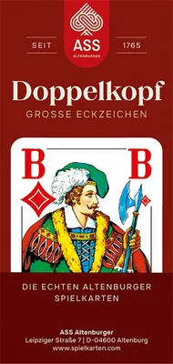 Produktbild von Doppelkopf große Eckzeichen französisches Bild