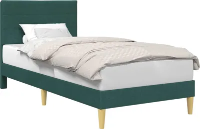 Immagine prodotto di vidaXL Struttura letto con testiera Verde scuro 100 x 200 cm Tessuto