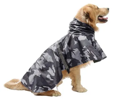 Produktbild von Reflektierende Hundeweste mit Kapuze für große Hunde