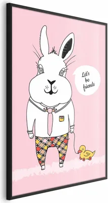 Produktbild von Posterpapier Poster - Rabbit's Friend 40x60 cm Für Kinder e-A-0109-ao-a