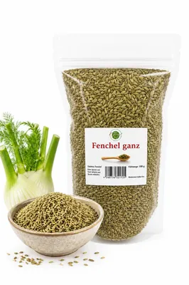 Produktbild von KT 250 g Fenchel ganz getrocknet Fenchelsamen Fenchelsaat - 1A Qualität