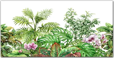 Produktbild von Coloray Küchenrückwand 140x70 Spritzschutz aus Glas - Blumen Blätter