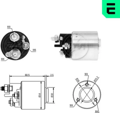 Produktbild von ERA 227074 Magnetschalter für Starter/Anlasser passend für MERCEDES-BENZ C-Klasse Limousine (W203) E-Klasse T-modell (S211) VIANO (W639) VITO Bus