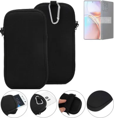 Produktbild von K-S-Trade Neopren-Hülle Handyhülle kompatibel mit Motorola Edge+ 2023 Schutzhülle Neoprenhülle Sleeve Schutz-Hülle Gürtel Tasche Case Holster
