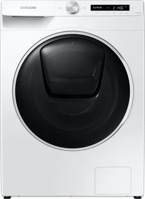 Zdjęcie produktu dla Samsung WD11T554AWW, Od przodu, Wolnostojący, Biały, Lewy, Czarny, Czarny