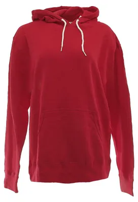 Produktbild von Hoodie Uni Pullover Sweatshirt Sweatjacke warm Vlies Kapuze Pulli 7450 XS rot