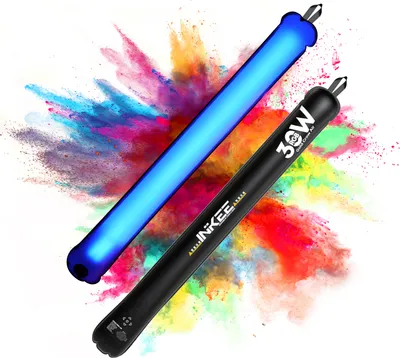 Produktbild von Aufblasbares RGB-Videolicht, 30 W, Hand-Luftsaeule, LED-Leuchtstoffroehre, Fotolicht, 2700 K šC 6500 K, dimmbar, 12 Szeneneffekte, IP6X wasserdicht, eingebauter Akku, magnetische Adsorption fuer Vlog-Live-Streaming