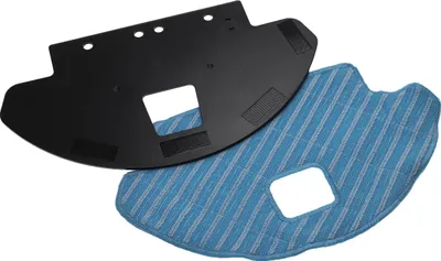 Produktbild von vhbw Bodenplatte Halterung kompatibel mit Ecovacs Deebot Ozmo 930 Saugroboter, Roboterstaubsauger - Bodendeckel Schwarz