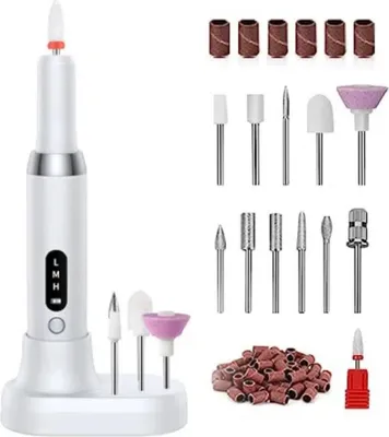 Produktbild von Maniküre-Pediküre-Set Nagelfräser Kabellos Elektrische Nagelfeile für Gelnägel Acrylnägel