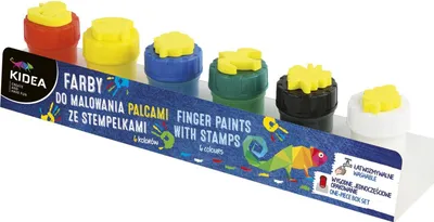 Produktbild von Fingermalen Mit Stempel 6 Farben Kidea 8920