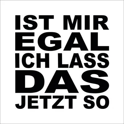 Produktbild von Leinwandbild Mir Egal 27x27 cm