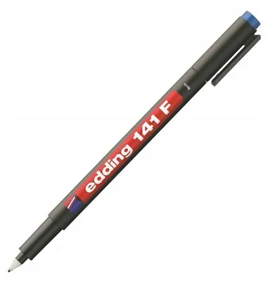 Produktbild von Edding 4-141003, Blau, Extrafein, Schwarz, Rund, 0,6 mm, Deutschland