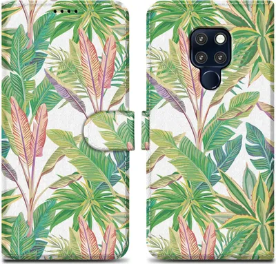 Produktbild von Cadorabo Schutzhülle für Huawei MATE 20 Hülle Design Grüner Regenwald No.8 Handyhülle Schutzhülle Etui Magnetisch Case
