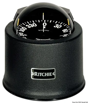 Image de RITCHIE Boussole avec socle Globemaster 5" noir/noir , 1 pièce
