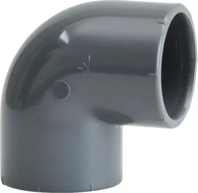 Produktbild von Klebewinkel PVC 90 Grad 32x32 mm ohne Gewinde DVGW-Norm für Wasseranwendungen
